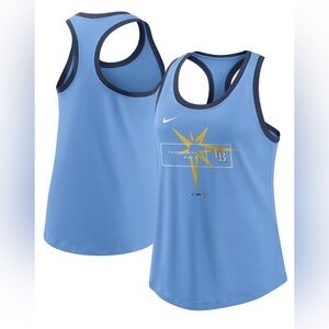 NIKE Women's Tampa Bay Rays Light Blue X-Ray Racerback Performance Tank XXL